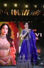 Bollywood Actress Janhvi Kapoor Purple Color Vichitra Silk Fabric Coding With Sequence Work Lehenga