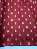 Maroon Color Chanderi Jacquard Fabric Fancy Lace Work Anarkali Suit