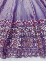 Purple Color Fendi Silk Fabric Thread With Sequence Work Anarkali Suit