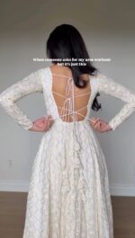White Color Faux Georgette Fabric Thread With Sequence Work Gown