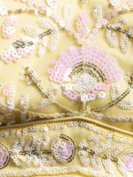Yellow Color Soft Net Fabric Thread With Multiple Sequence Work Lehenga