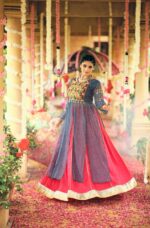 Navratri Special Blue Color Rayon Fabric Fancy Lace Work Lehenga