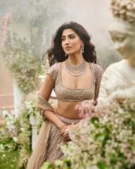 Onion Color Net Fabric Dori With Sequence Work Lehenga