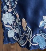 Blue Color Jura Silk Fabric Thread Work Suit