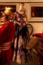 Bollywood Actress Shanaya Kapoor Deep Violet Color Kasturi Silk Fabric Multi Thread Work Lehenga