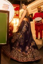 Bollywood Actress Shanaya Kapoor Deep Violet Color Kasturi Silk Fabric Multi Thread Work Lehenga