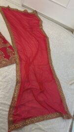Bollywood Actress Shanaya Kapoor Red Color Muga Silk Fabric Jari With Sequence Work Lehenga