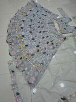 Grey Color Butterfly Soft Net Fabric Multi Thread Embroidery Sequence Work Lehenga