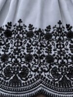 Light Grey Color Faux Georgette Fabric Thread Work Palazzo Suit