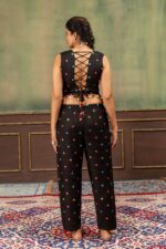 Navratri Special Black Color Pure Rayon Fabric Foil Mirror Embroidery Work Top Suit
