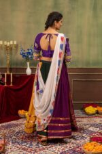 Navratri Special Multi Color Faux Georgette Fabric Hot Fix Diamond Work Lehenga