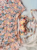 Peach Color Butterfly Soft Net Fabric Multi Thread Embroidery Work Lehenga