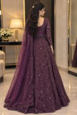 Deep Purple Color Kasturi Silk Fabric Sequence Work Lehenga