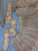 Gold Color Soft Butterfly Net Fabric Sequence Work Lehenga