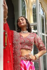 Multi Color BSY Silk Fabric Coding With Foil Digital Print Work Lehenga