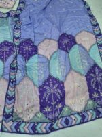 Multi Color Chinon Silk Fabric Digital Print With Real Mirror Work Lehenga