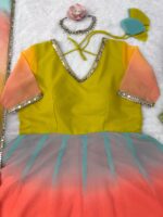 Multi Color Faux Georgette Fabric Digital Print Work Anarkali Suit