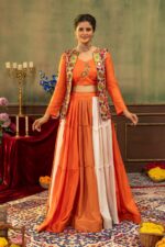 Navratri Special Multi Color Pure Rayon Fabric Koti Style Lehenga