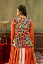 Navratri Special Multi Color Pure Rayon Fabric Koti Style Lehenga