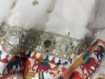 Navratri Special White Color Georgette Fabric Digital Print With Real Mirror Work Lehenga