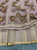 Pink Color Soft Butterfly Net Fabric Glass Sequence Work Lehenga