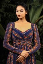Multi Color Georgette Fabric Digital Print Work Gown