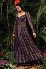 Multi Color Georgette Fabric Digital Print Work Gown